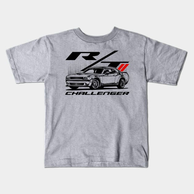 Challenger R/T Kids T-Shirt by idrdesign